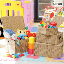 Load image into Gallery viewer, Storage Basket Hamper (Set of 4) Paper Rope by Arpan