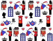 Load image into Gallery viewer, A Very British Baker Womens Retro Apron. British Icons Sweetheart Apron