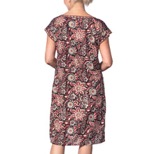 Load image into Gallery viewer, Anokhi Bagru Cotton Floral Print Pocket Dress
