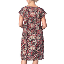 Load image into Gallery viewer, Anokhi Bagru Cotton Floral Print Pocket Dress