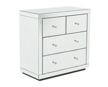 Load image into Gallery viewer, Monroe Silver Mirrored Chest 2 + 2 Drawers
