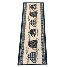 Load image into Gallery viewer, Coffee Cups Design Rugs / Runners / Carpet / Mat - 100% Polyester with Anti Slip with Latex Back - Easy Clean - 137 x 49 cms