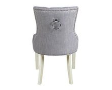 Load image into Gallery viewer, Verona Dining Chair in Grey with Chrome Knocker and Grey Legs