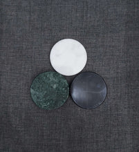 Load image into Gallery viewer, Green, Black and White Marble Coasters.