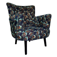 Load image into Gallery viewer, Alma Velvet Armchair and Matching Footstool
