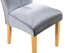 Load image into Gallery viewer, Light Grey Velvet Chairs