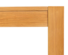 Load image into Gallery viewer, Rectangular Oak Dining Table and 6 Cream Linen Verona Dining Chairs with Chrome Knocker and Oak Legs