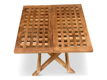 Load image into Gallery viewer, teak garden furniture folding picnic table 50x50x45