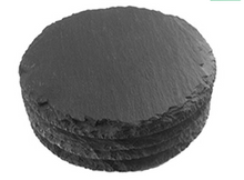 Load image into Gallery viewer, Set of 4 Black Slate Coasters