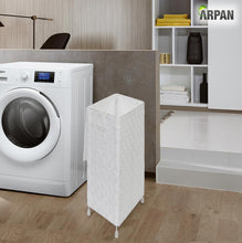 Load image into Gallery viewer, Laundry Basket Hamper– Washing Bin with Lid & Insert Handle for Easy Carrying