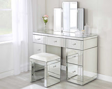 Load image into Gallery viewer, Monroe Silver Tri-fold Mirror