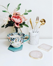 Load image into Gallery viewer, Set of 2 Pink Agate Coaster