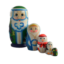 Load image into Gallery viewer, 5 Piece Christmas Charcter Matryoshka Doll
