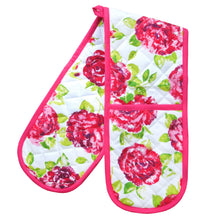 Load image into Gallery viewer, Bertha Floral Double Oven Gloves
