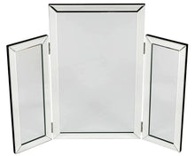 Load image into Gallery viewer, Monroe Silver Tri-fold Mirror
