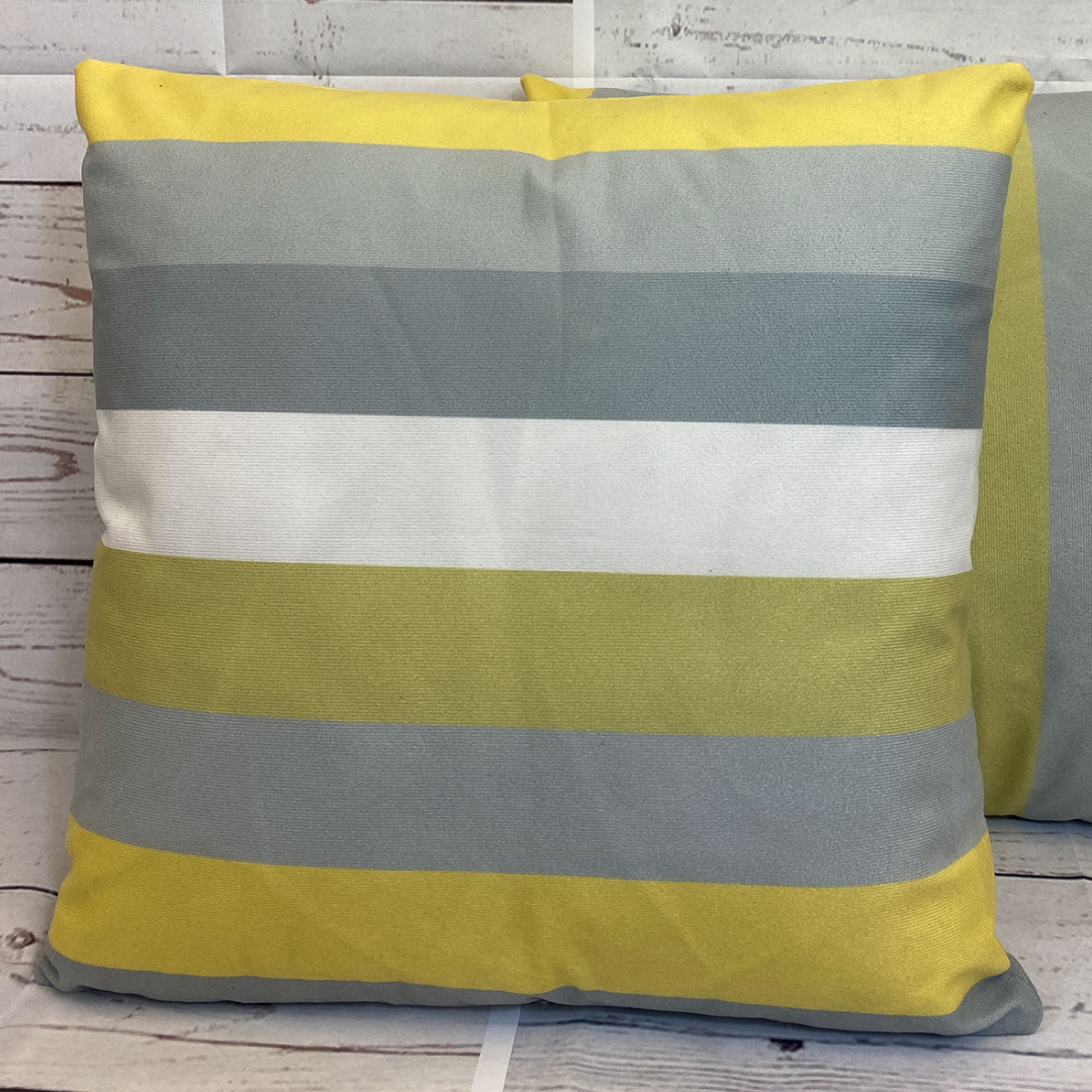 Yellow and gray 2024 cushions