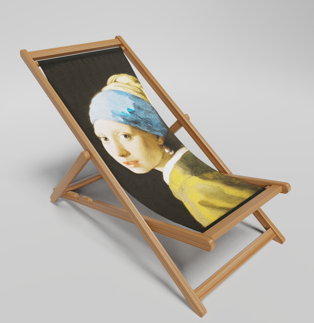Deckchair Girl with Pearl Earring
