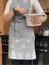 Load image into Gallery viewer, Christmas Reindeer Unisex Apron
