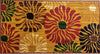 Colourful Wild Flowers Design Polyester Rugs - Anti-slip with latex backing