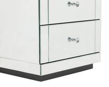 Load image into Gallery viewer, Monroe Silver Mirrored Tallboy with 5 Drawers
