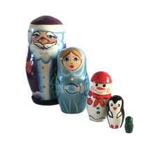 Load image into Gallery viewer, 5 Piece Christmas Charcter Matryoshka Doll
