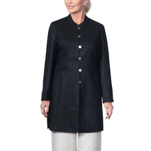 Load image into Gallery viewer, East Victoire Linen Nehru Collar Longline Jacket
