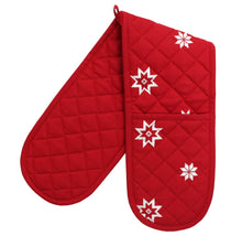 Load image into Gallery viewer, Bertha Christmas Double Oven Gloves
