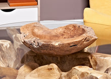 Load image into Gallery viewer, Teak Fruit Bowl reclaimed teak 40 cm solid teak root bowl home decor
