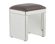 Load image into Gallery viewer, Monroe Silver Mirrored Console Table Set and Stool
