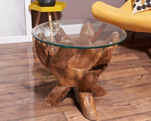 Load image into Gallery viewer, Teak root round coffee table 60cm

