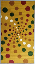 Load image into Gallery viewer, Spiral Dots Light &amp; Spotty Polyester Area Rugs / Runners - Anti-slip Latex backing
