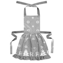 Load image into Gallery viewer, Betty Frilly Christmas Apron

