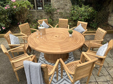 Load image into Gallery viewer, Teak Garden Furniture Round Table 10 seater
