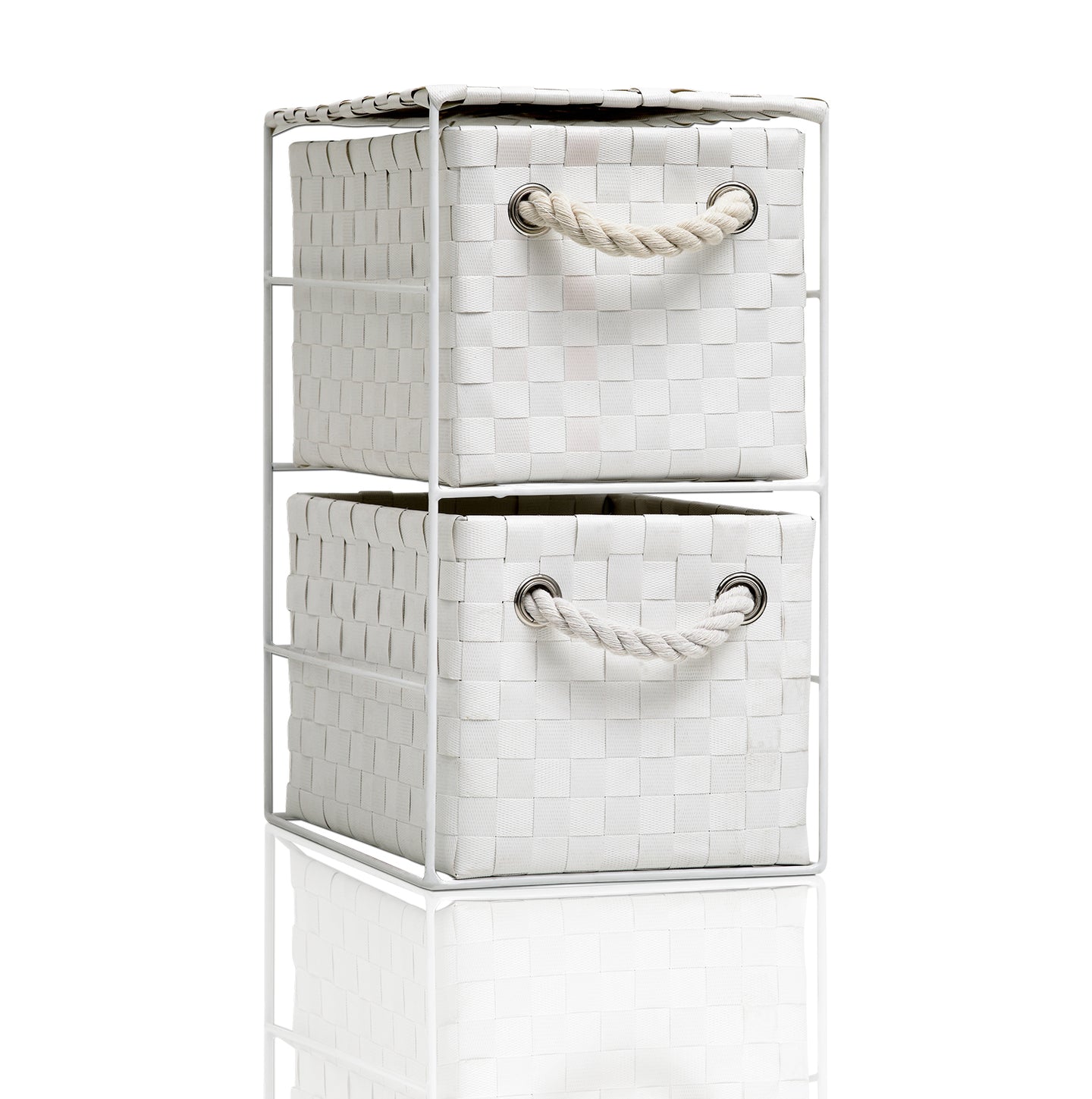 Arpan 2 Drawer Storage Cabinet Unit Ideal for Home/Office/bedrooms (2 Drawer Unit -18x25x33cm)