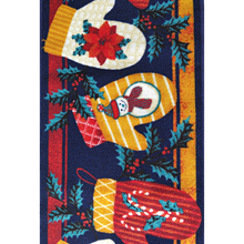 Load image into Gallery viewer, Christmas Gloves Polyester Runners / Area Rug Non-Slip Bright Colours 137x49 cm
