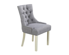 Load image into Gallery viewer, Verona Dining Chair in Grey with Chrome Knocker and Grey Legs
