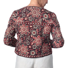 Load image into Gallery viewer, Anokhi Bagru Cotton Floral Print Quilted Jacket
