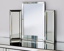 Load image into Gallery viewer, Monroe Silver Tri-fold Mirror
