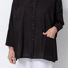 Load image into Gallery viewer, East Pintuck Oversize Pocket Shirt
