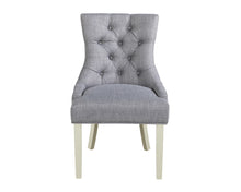 Load image into Gallery viewer, Verona Dining Chair in Grey with Chrome Knocker and Grey Legs

