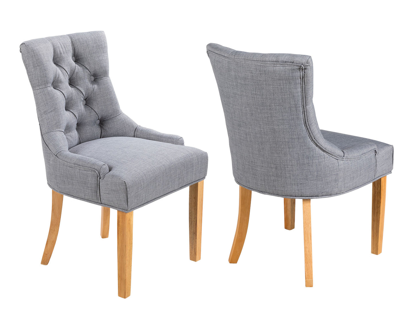 Chairs in Grey Linen