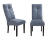 Pair of Vienna Dining Chairs in Grey Linen