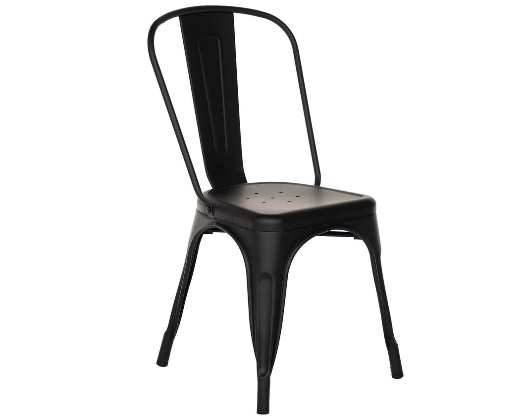 Tolix Style Chair in Black Matte