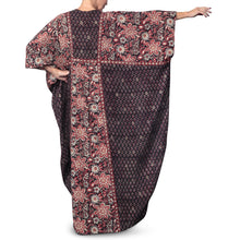 Load image into Gallery viewer, Anokhi Bagru Cotton Floral Print Kaftan Dress
