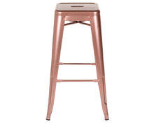 Load image into Gallery viewer, Bar Stool in Shiny Rose Gold
