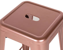 Load image into Gallery viewer, Bar Stool in Shiny Rose Gold
