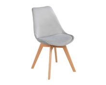 Load image into Gallery viewer, 4 x Lipsey Tulip Style Chairs in Light Grey Velvet
