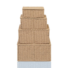 Load image into Gallery viewer, Storage Basket Hamper (Set of 4) Paper Rope by Arpan
