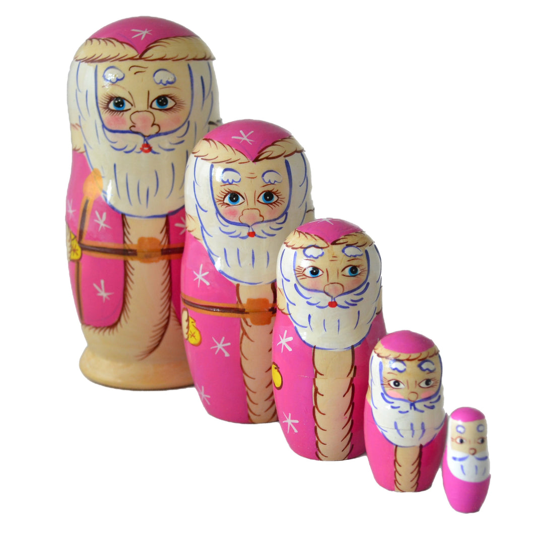 5 Piece Santa Matryoshka Doll