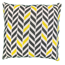 Load image into Gallery viewer, 2 x Yellow &amp; Grey Linen Cushion Covers (43626) Linen 45 x 45 cm Square Premium Soft Furnishing, Sofas, Beds, Indoor, Outdoor
